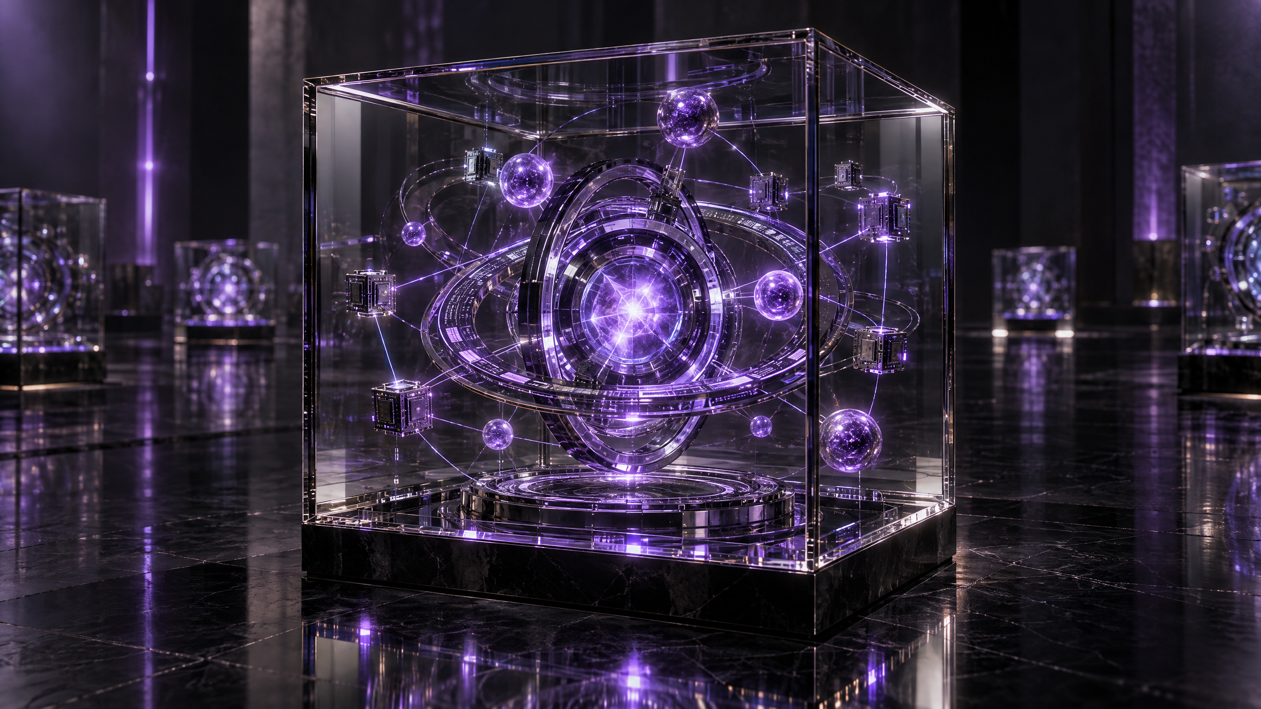 展品 #09：量子奇點 — 紫色軌道核心